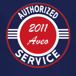 Authorized Service 2011 Chevy Aveo Dark T Shirt