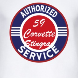 Authorized Service 1959 Chevy Corvette Stingray T Shirt