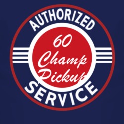 Authorized Service 1960 Studebaker Champ Pickup Dark T Shirt