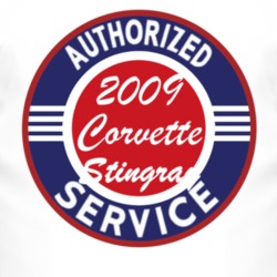 Authorized Service 2009 Chevy Corvette Stingray T Shirt