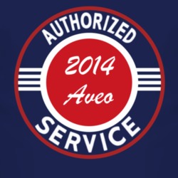 Authorized Service 2014 Chevy Aveo Dark T Shirt