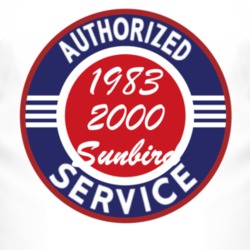 Authorized Service 1983 Pontiac 2000 Sunbird T Shirt