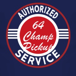 Authorized Service 1964 Studebaker Champ Pickup Dark T Shirt