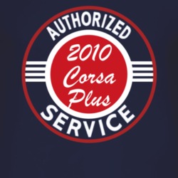 Authorized Service 2010 Chevy Corsa Plus Dark T Shirt