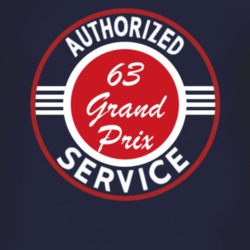 Authorized Service 1963 Pontiac Grand Prix Dark T Shirt