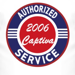 Authorized Service 2006 Chevy Captiva T Shirt