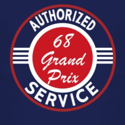 Authorized Service 1968 Pontiac Grand Prix Dark T Shirt