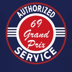 Authorized Service 1969 Pontiac Grand Prix Dark T Shirt