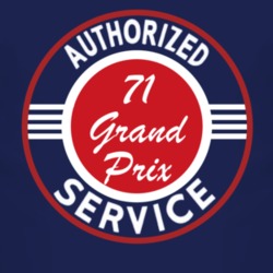 Authorized Service 1971 Pontiac Grand Prix Dark T Shirt