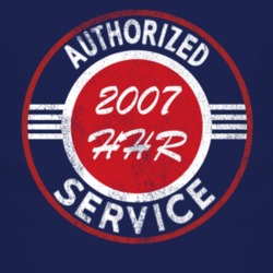 Authorized Service 2007 Chevy HHR Distressed Look Dark T Shirt