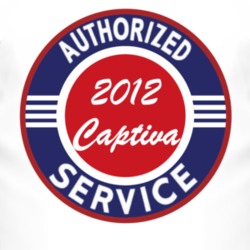 Authorized Service 2012 Chevy Captiva T Shirt