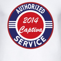 Authorized Service 2014 Chevy Captiva T Shirt
