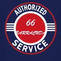 Authorized Service 1966 PLYMOUTH BARRACUDA Dark T Shirt