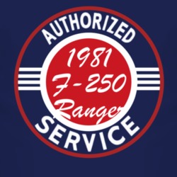 Authorized Service 1981 F-250 Ranger Dark T Shirt