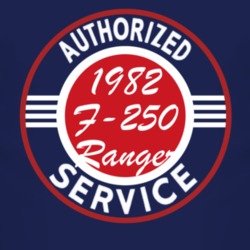 Authorized Service 1982 F-250 Ranger Dark T Shirt