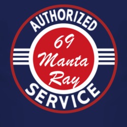 Authorized Service 1969 Chevy Manta Ray Dark T Shirt
