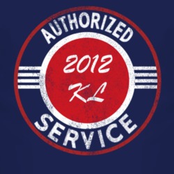Authorized Service 2012 Cherokee KL Distressed Look Dark T Shirt