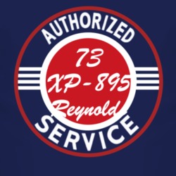 Authorized Service 1973 Chevy XP-895 Reynolds Dark T Shirt