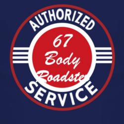 Authorized Service 1967 Open Body Roadster Dark T Shirt