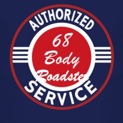 Authorized Service 1968 Open Body Roadster Dark T Shirt