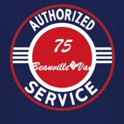 Authorized Service 1975 Chevy Beauville?Van Dark T Shirt