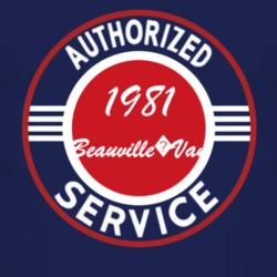 Authorized Service 1981 Chevy Beauville?Van Dark T Shirt