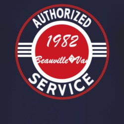 Authorized Service 1982 Chevy Beauville?Van Dark T Shirt