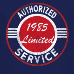 Authorized Service 1985 Cherokee Limited Distressed Look Dark T Shirt