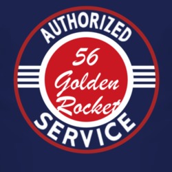 Authorized Service 1956 Oldsmobile Golden Rocket Dark T Shirt