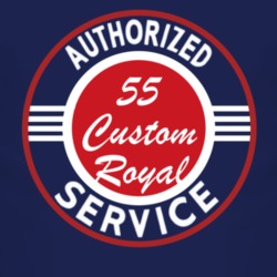 Authorized Service 1955 Dodge Custom Royal Dark T Shirt