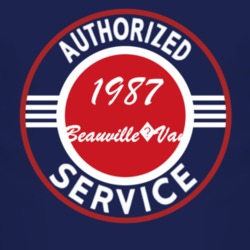 Authorized Service 1987 Chevy Beauville?Van Dark T Shirt