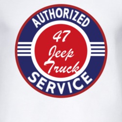 Authorized Service 1947 Willys Jeep Truck T Shirt