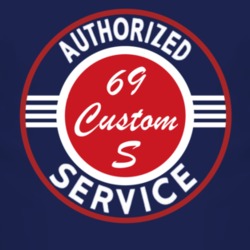 Authorized Service 1969 Pontiac Custom S Dark T Shirt