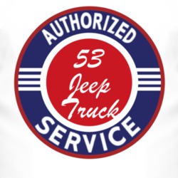 Authorized Service 1953 Willys Jeep Truck T Shirt