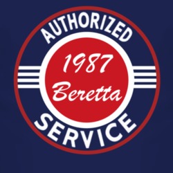 Authorized Service 1987 Chevy Beretta Dark T Shirt