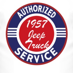 Authorized Service 1957 Willys Jeep Truck T Shirt