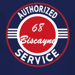 Authorized Service 1968 Chevy Biscayne Dark T Shirt