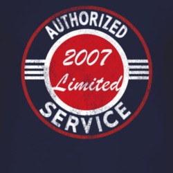 Authorized Service 2007 Laredo Limited Distressed Look Dark T Shirt