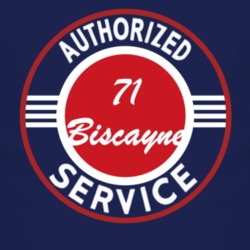 Authorized Service 1971 Chevy Biscayne Dark T Shirt