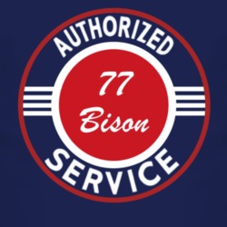 Authorized Service 1977 Chevy Bison Dark T Shirt