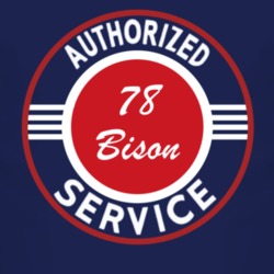 Authorized Service 1978 Chevy Bison Dark T Shirt