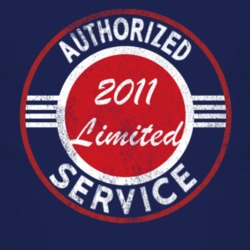 Authorized Service 2011 Laredo Limited Distressed Look Dark T Shirt