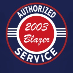 Authorized Service 2003 Chevy Blazer Dark T Shirt