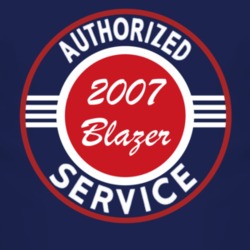 Authorized Service 2007 Chevy Blazer Dark T Shirt