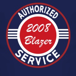 Authorized Service 2008 Chevy Blazer Dark T Shirt