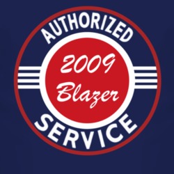 Authorized Service 2009 Chevy Blazer Dark T Shirt