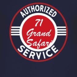 Authorized Service 1971 Pontiac Grand Safari Dark T Shirt