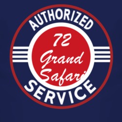 Authorized Service 1972 Pontiac Grand Safari Dark T Shirt