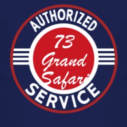 Authorized Service 1973 Pontiac Grand Safari Dark T Shirt