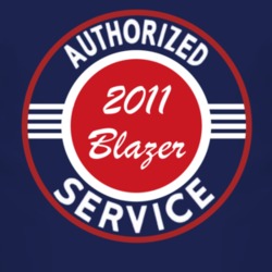 Authorized Service 2011 Chevy Blazer Dark T Shirt